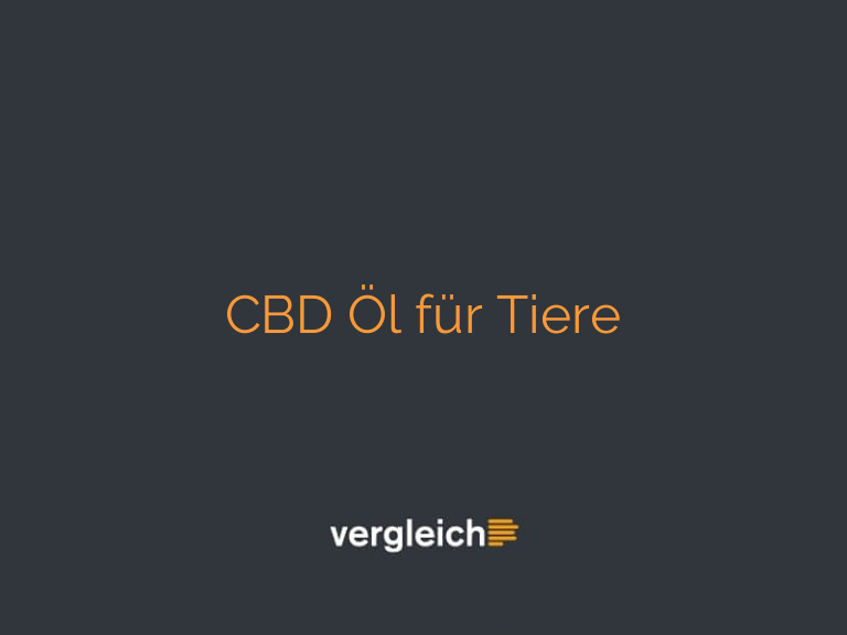 CBD Öl für Tiere