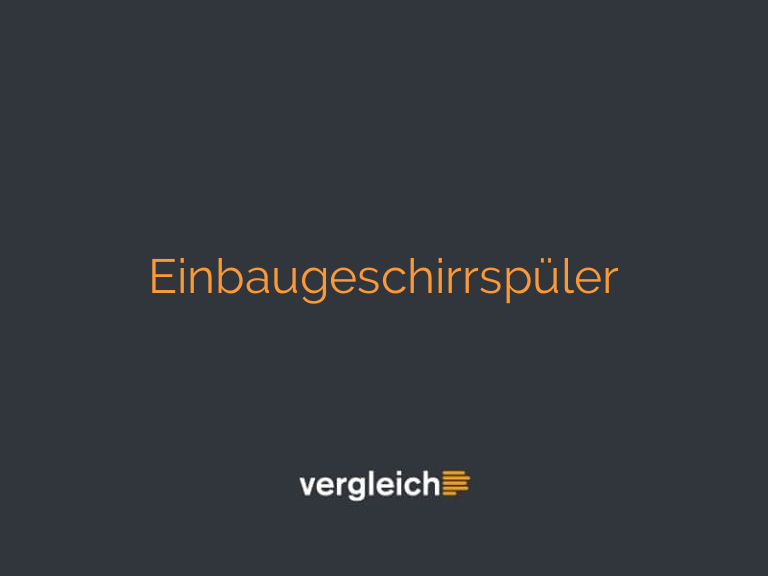 Einbaugeschirrspüler