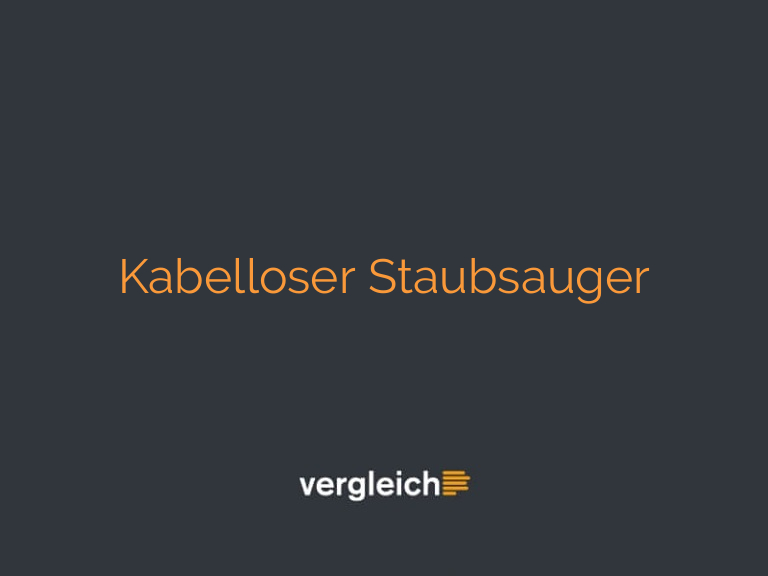 Kabelloser Staubsauger