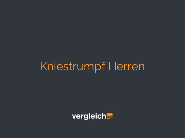 Kniestrumpf Herren