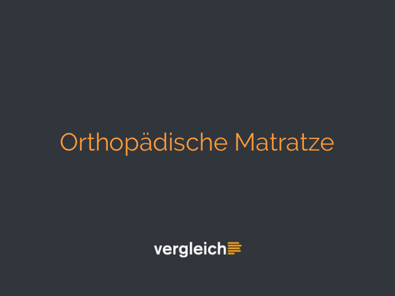 Orthopädische Matratze