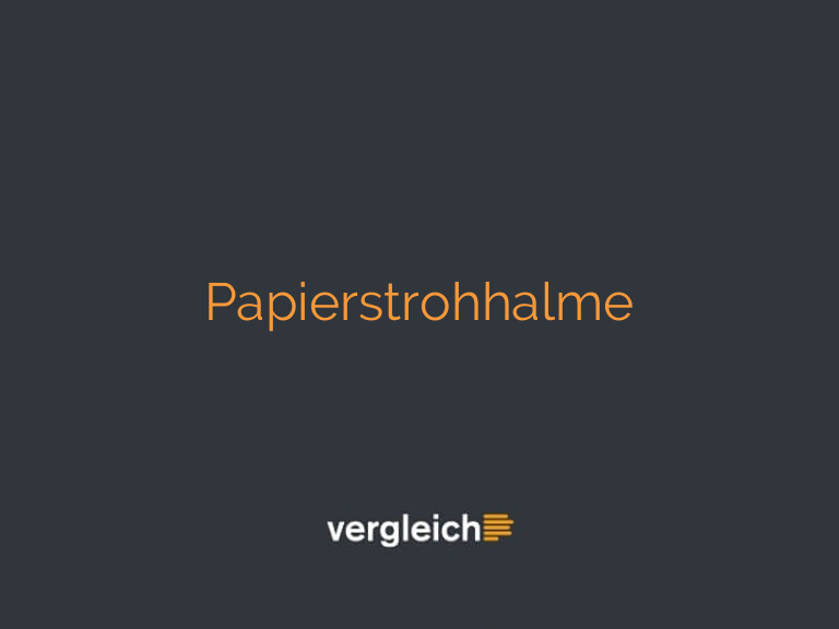 Papierstrohhalme