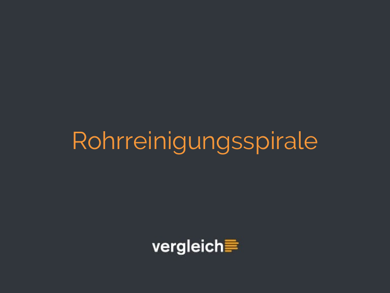 Rohrreinigungsspirale