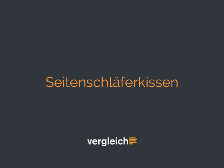 Seitenschläferkissen